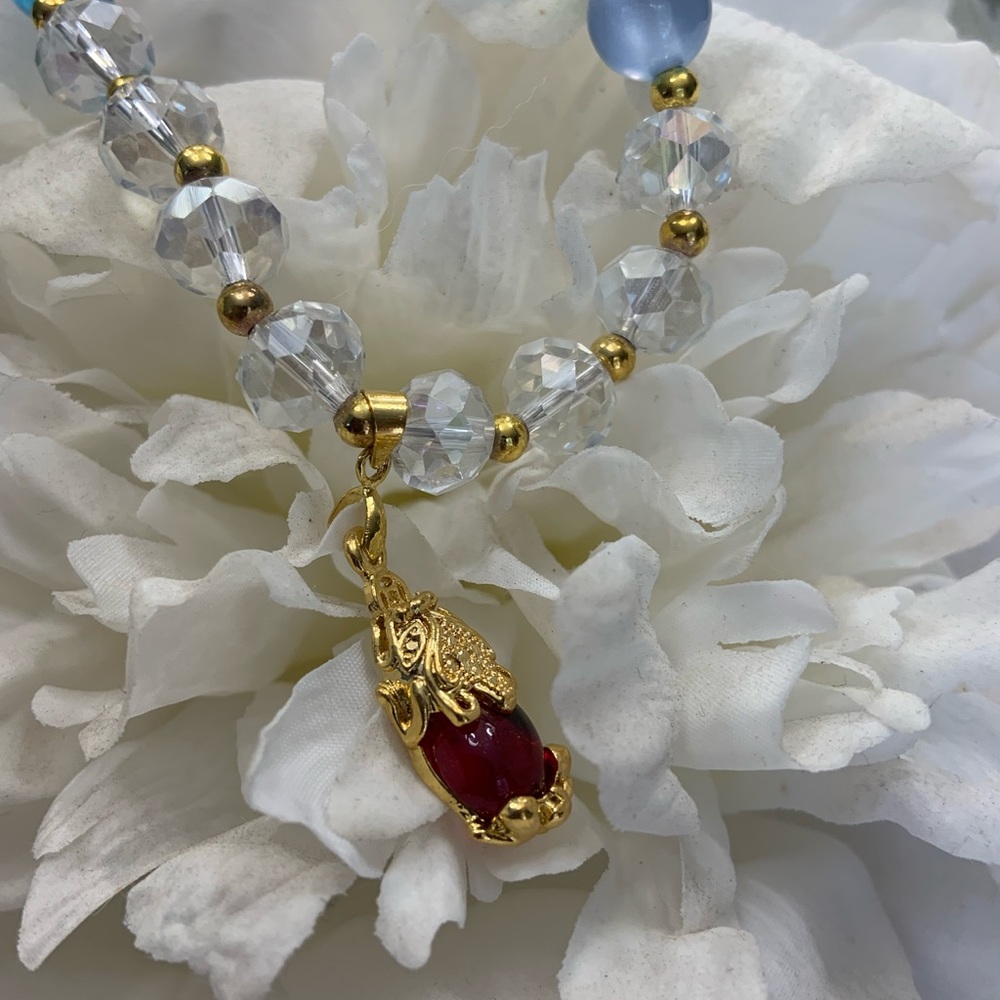 Brand new moonstone bracelet with piyao good luck charm - Picture 4 of 5